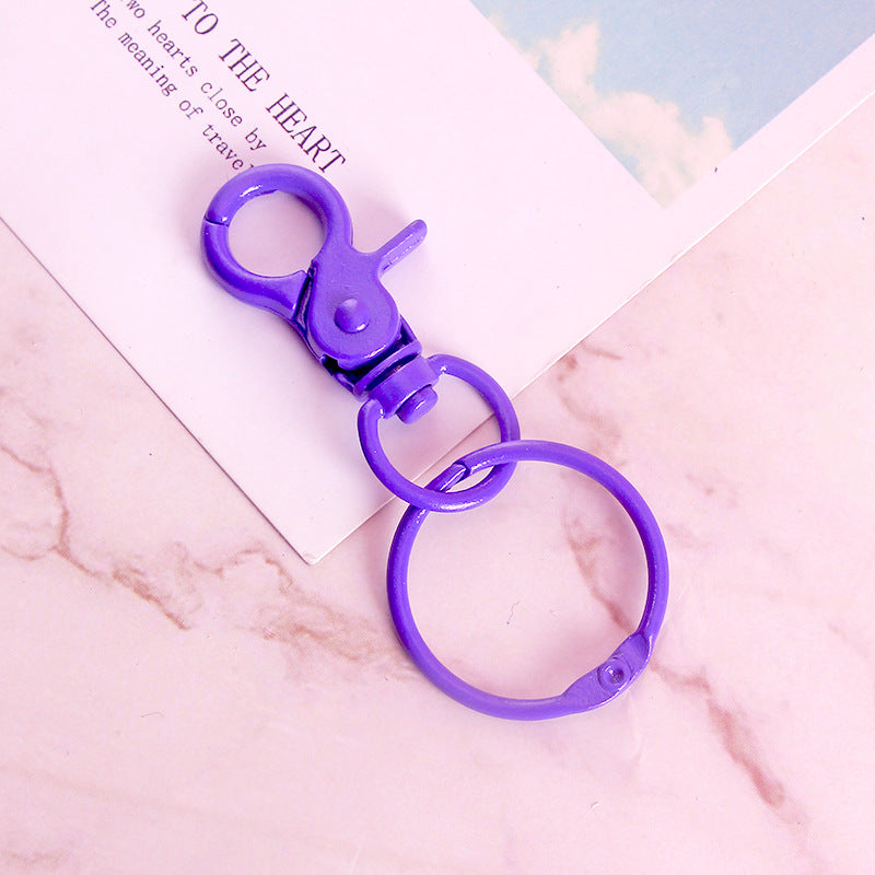 Wholesale Metal DIY Color Painted Keychain Accessories